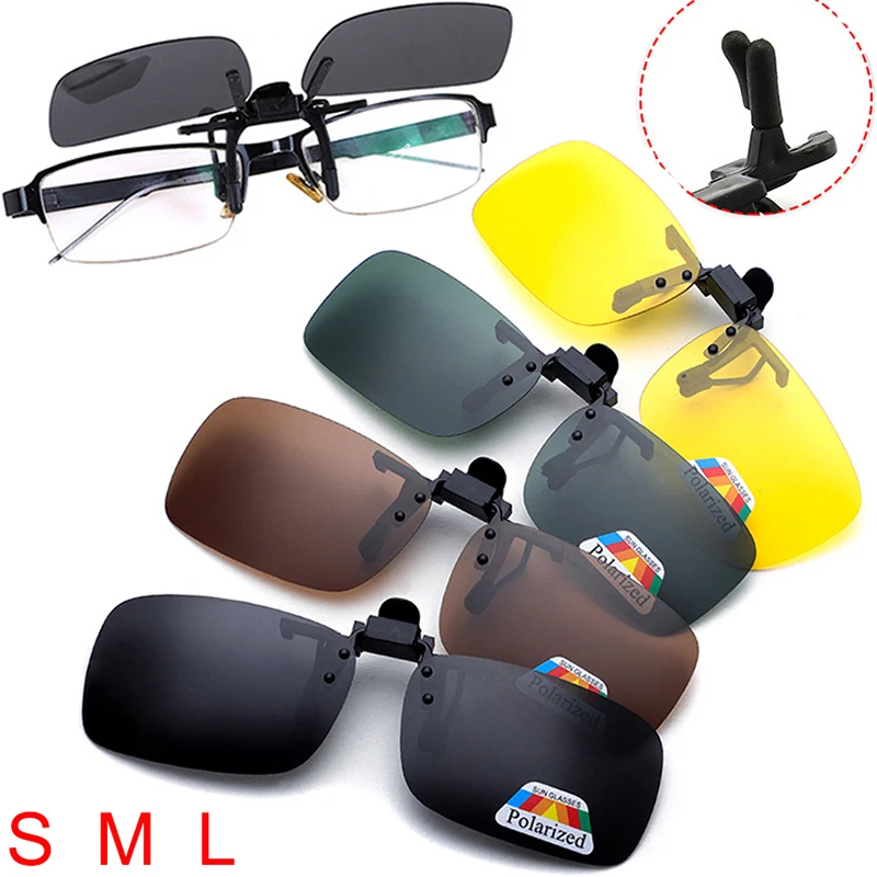 Fishing Sunglasses Polarized - Unisex สีเทาเลนส์แว่นตากันแดดโพลาไรซ์คลิปบน Flip Up ผู้ชายผู้หญิง UV
