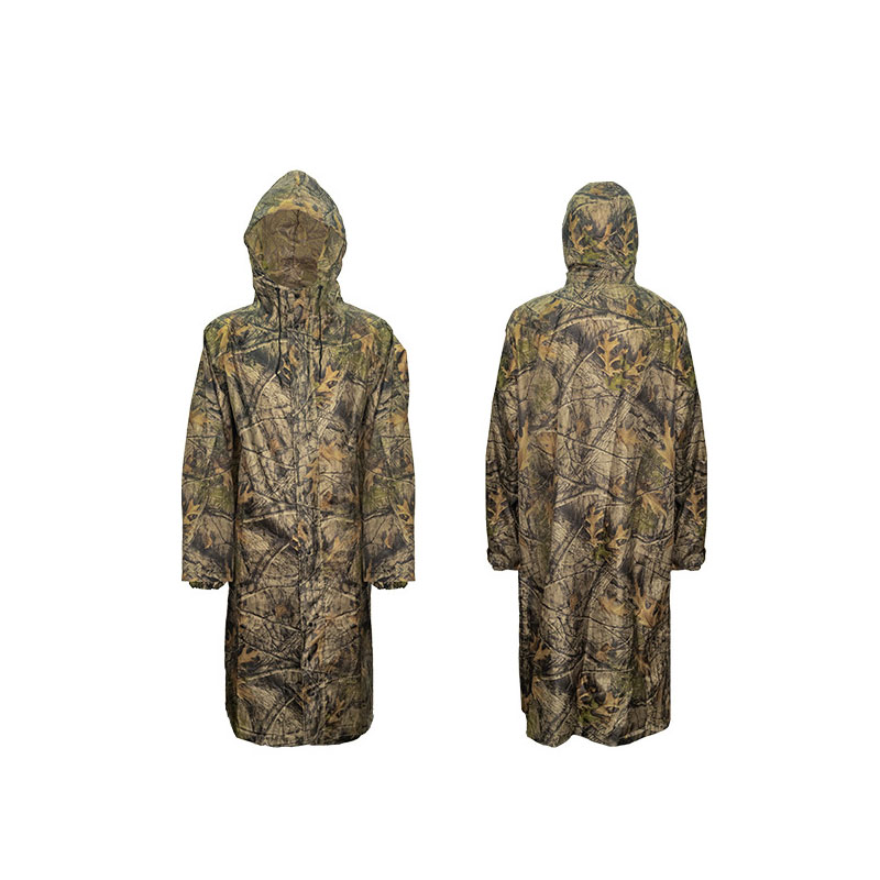 เสื้อกันฝนลายพรางตัวยาวสำหรับผ - Fishing Rain Suit บทวิจารณ์และราคา
