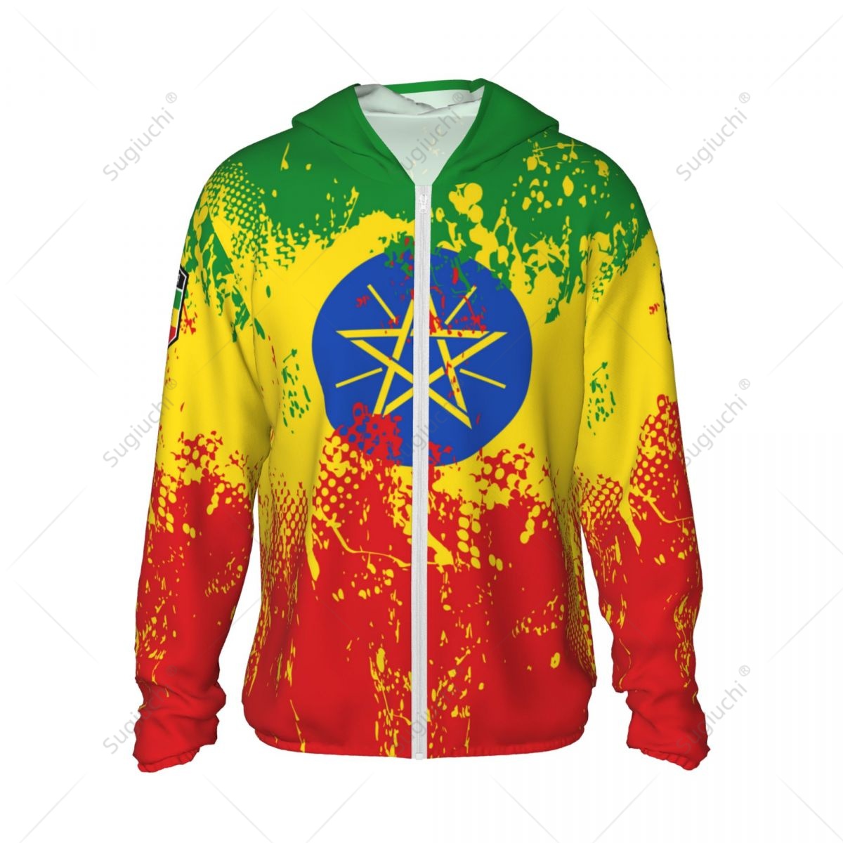 เสื้อฮู้ดกันแดดลายธงชาติเอธิโอ - Fishing Hoodie บทวิจารณ์และราคา