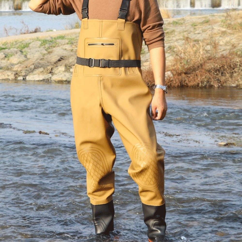 ชุดตกปลา PVC แบบหนา พร้อมแผ่นร - Fishing Pants Waterproof บทวิจารณ์และราคา