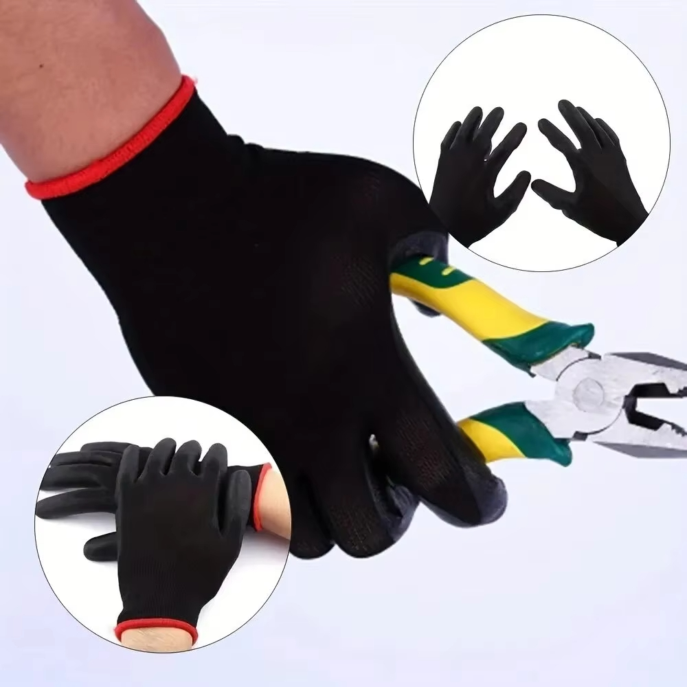 10 คู่ถุงมือเซฟตี้เคลือบ PU ทน - Fishing Gloves บทวิจารณ์และราคา