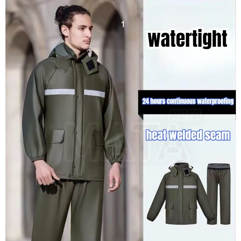 ชุดเสื้อกันฝนและกางเกงกันฝนแบบ - Fishing Rain Suit บทวิจารณ์และราคา